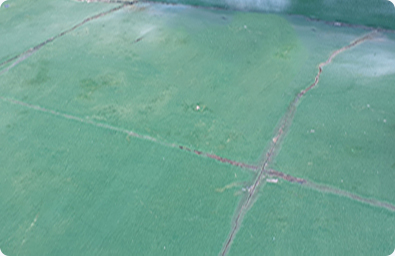 옥상 방수 시 움직이는 균열 사진